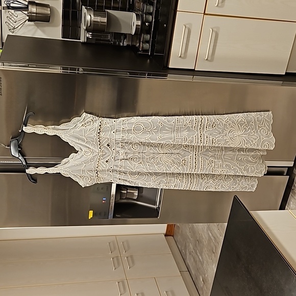 💕SEA NEW YORK💕 Blaire Eyelet Sleeveless Midi Dress ~ Blue 12 NWT - Picture 13 of 16